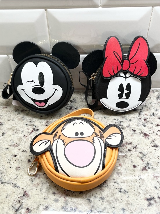 Disney Handbags - Mickey, Minnie or Tigger Coin Case Bag Charm NWT - Your Choice of 1